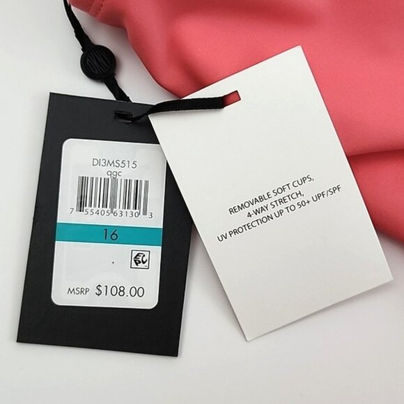 DKNY Coral One-Piece Swimsuit - Picture 9 of 16